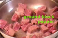 Zesty Beef Stew in Pan